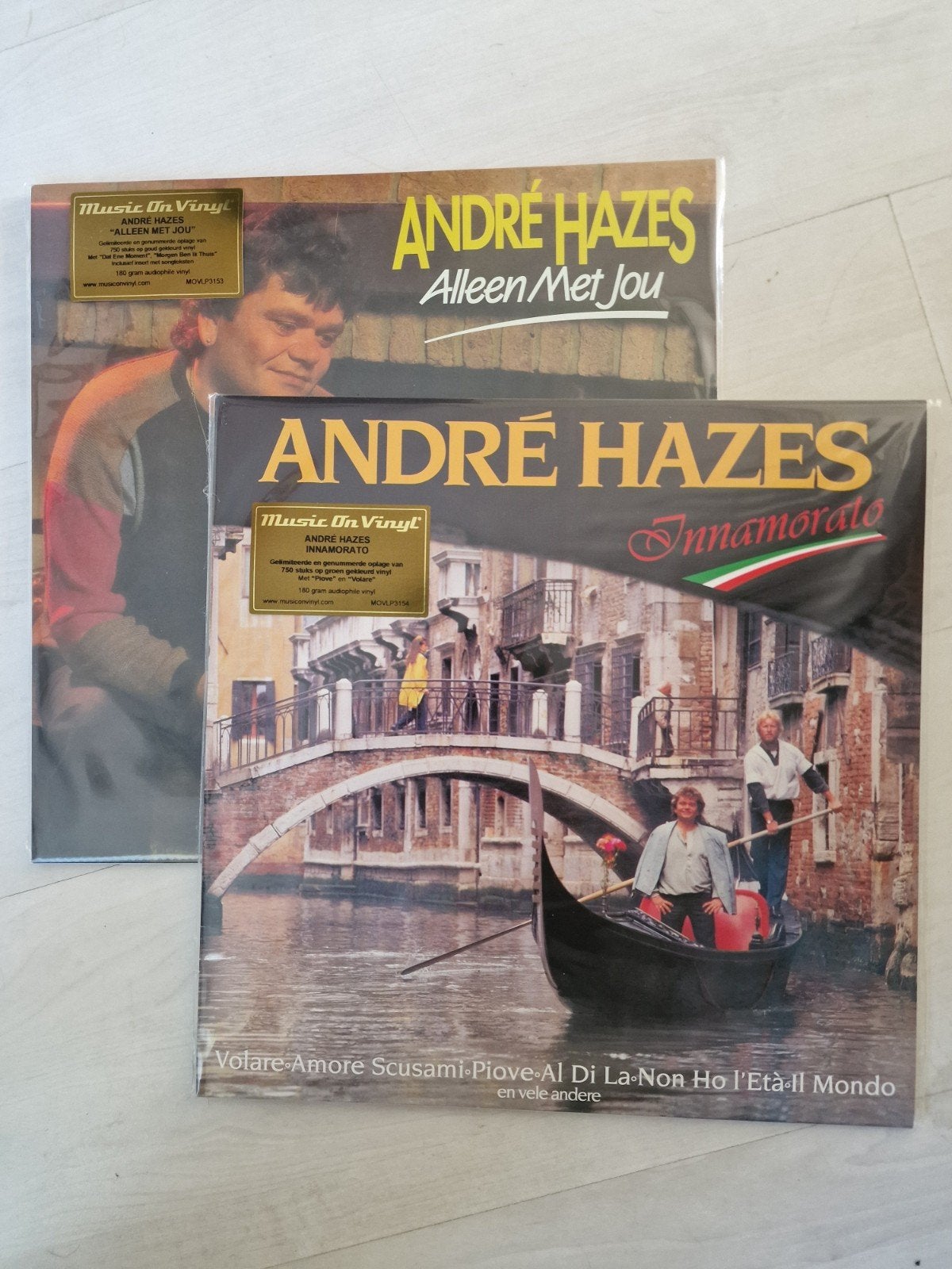 André Hazes - Alleen Met Jou & Innamorato (2 gekleurde LP's), Speciale editie, Ophalen of Verzenden, Levenslied of Smartlap, Nieuw in verpakking