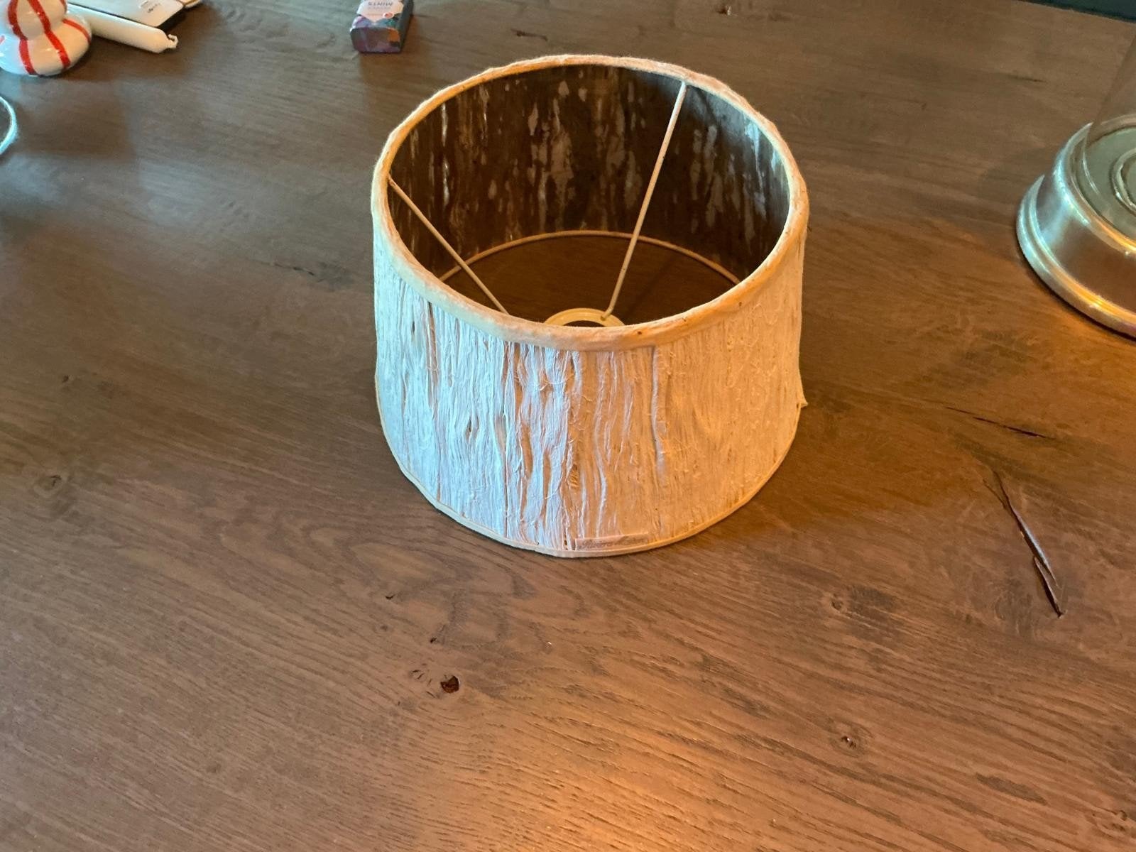 Rivièra Maison lampenkap 75 cm hoog, 25 cm doorsnee, Huis en Inrichting, Lampen | Lampenkappen, Ophalen, Gebruikt, Beige, Rond