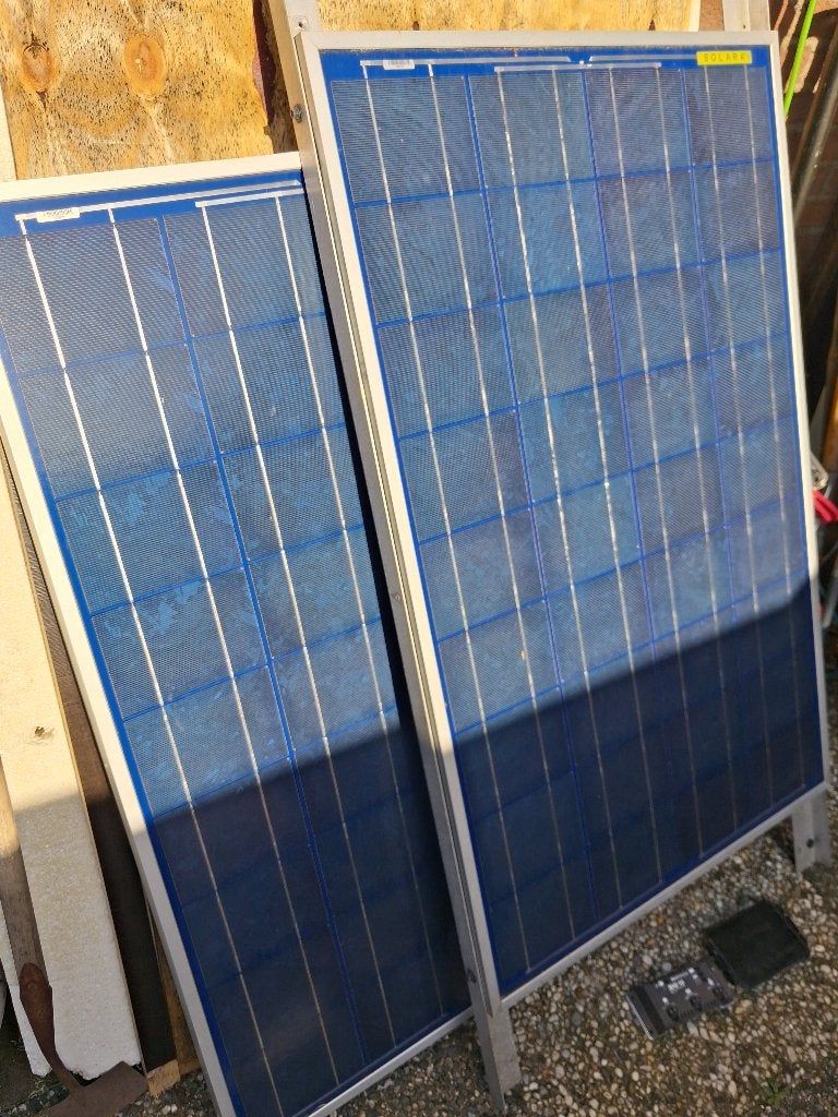 Zonnepanelen 12 v, Ophalen, Gebruikt