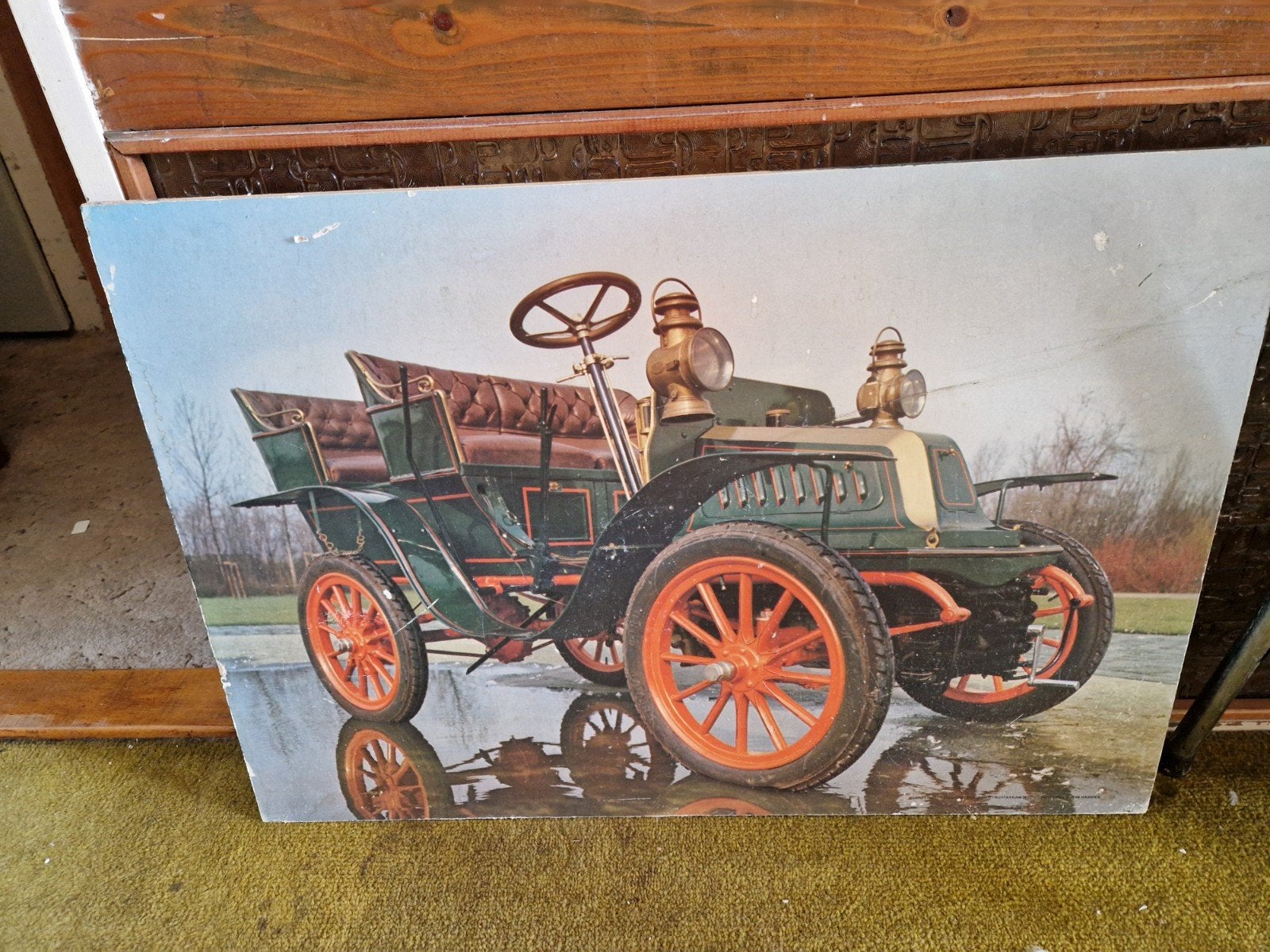 Vintage print van antieke auto - Decoratie, Ophalen