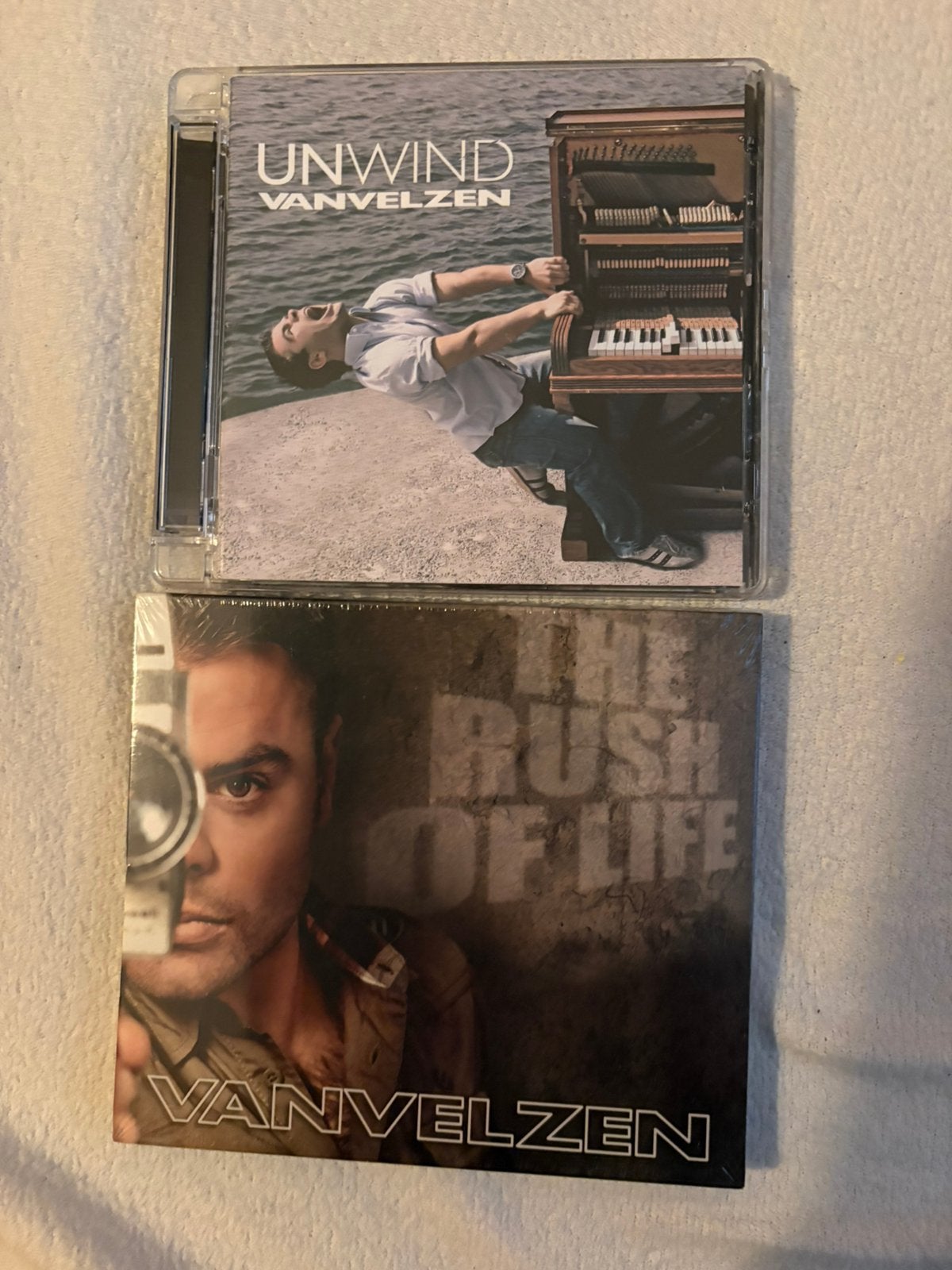 2 CD’s van Van Velzen; Unwind & The rush of life, Ophalen of Verzenden, Zo goed als nieuw