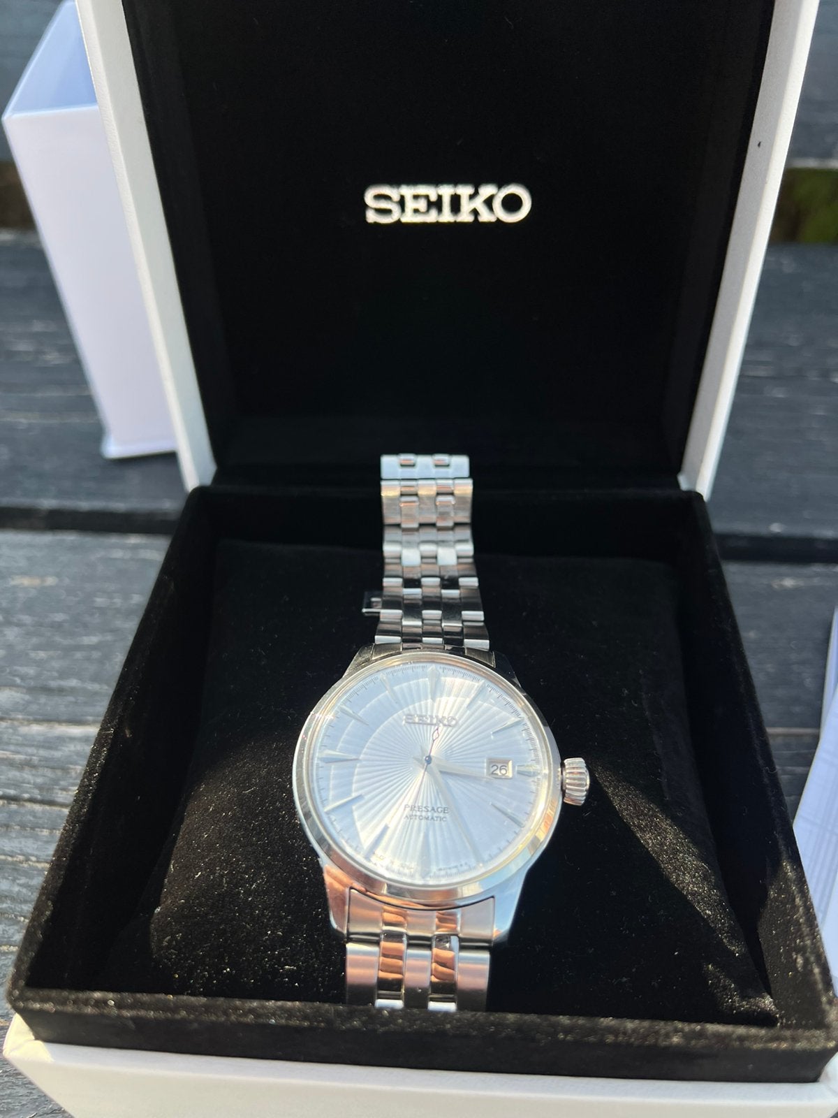 Seiko Presage Cocktail Time SRPE19J1, Ophalen of Verzenden, Zo goed als nieuw, Staal, Seiko