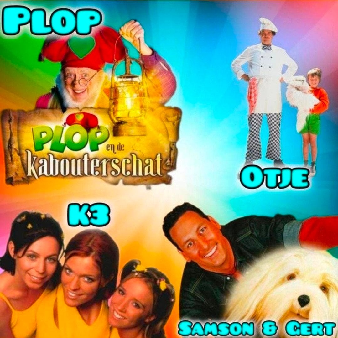 Studio 100 Plop en de Kabouterschat enz. Opgenomen van tv., Ophalen of Verzenden, Gebruikt, Kinderprogramma of -film, VHS