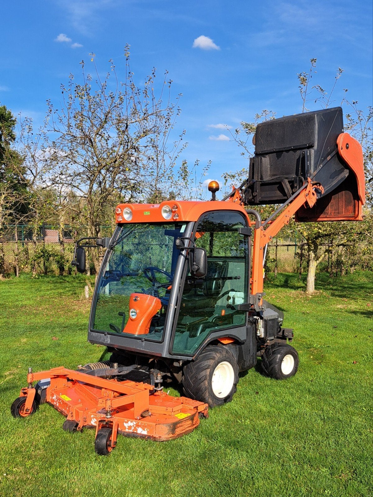frontmaaier kubota 4x4 zitmaaier, Ophalen, Gebruikt, Elektrische starter, 120 cm of meer