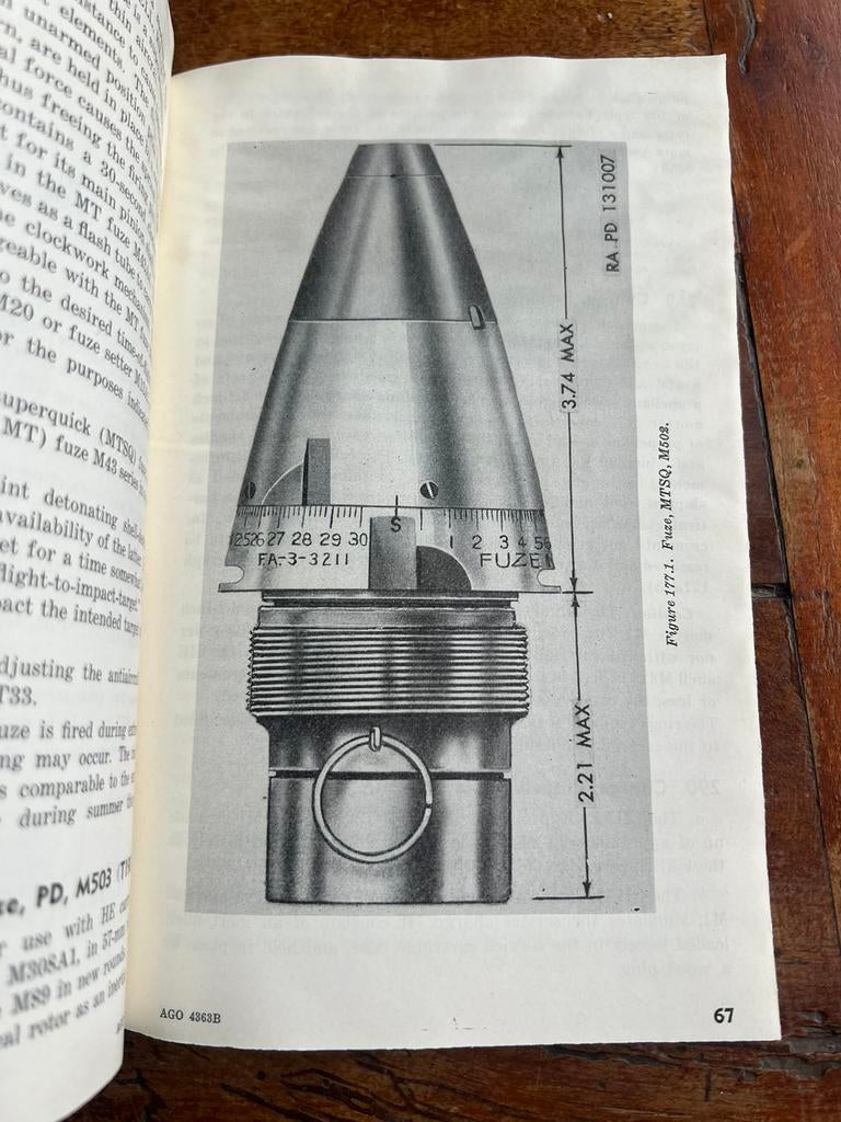 WO2 Korea Amerikaans voorschrift huls ontsteker granaa, Verzamelen, Amerika, Ophalen of Verzenden, Boek of Tijdschrift