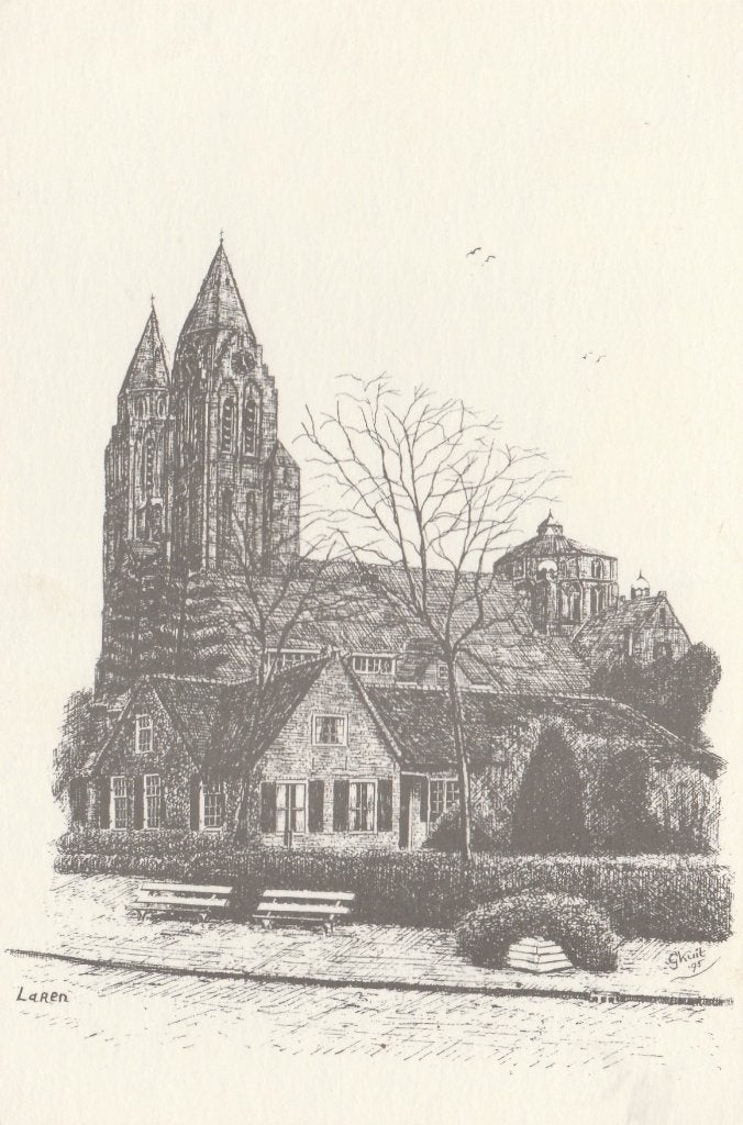 LAREN (N.H.) Kerk St. Jan's Basiliek gr.f., Verzenden, 1980 tot heden, Ongelopen, Noord-Holland