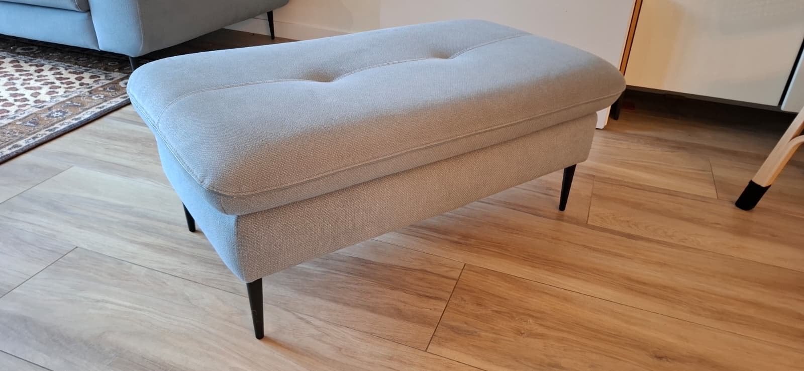 Xooon hocker/poef Talisman Miami lichtblauw, Ophalen, 75 tot 100 cm, Zo goed als nieuw, Metaal