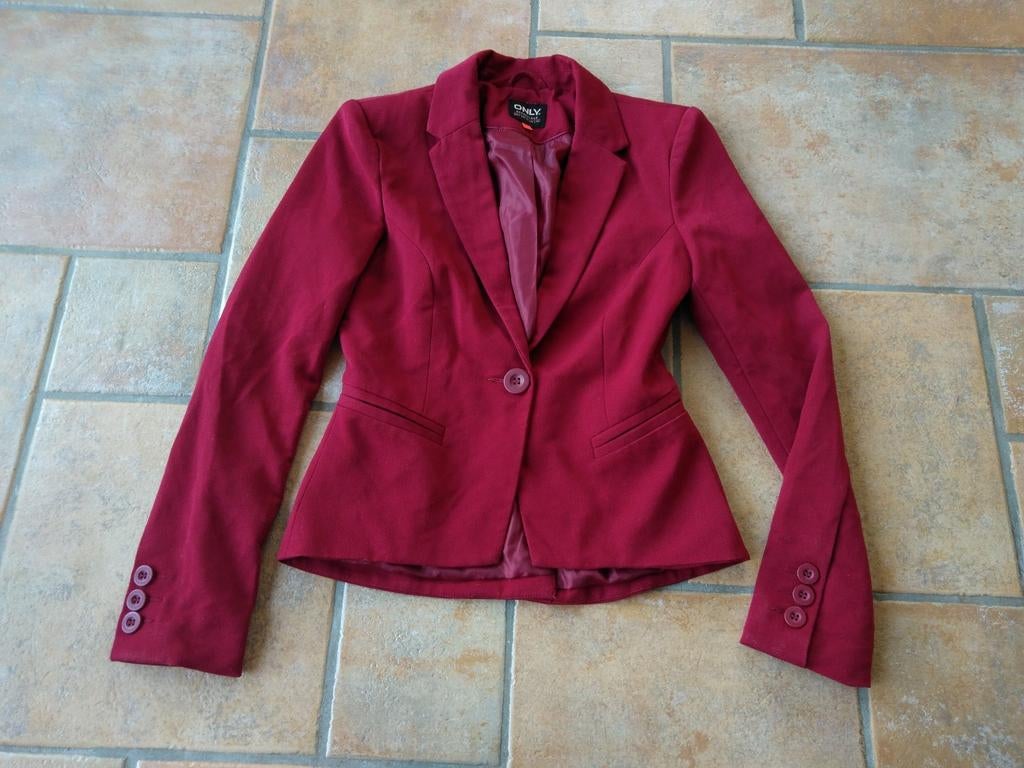 Only rode blazer maat XS 164, Kinderen en Baby's, Kinderkleding | Maat 164, Gebruikt, Meisje, Only, Ophalen of Verzenden