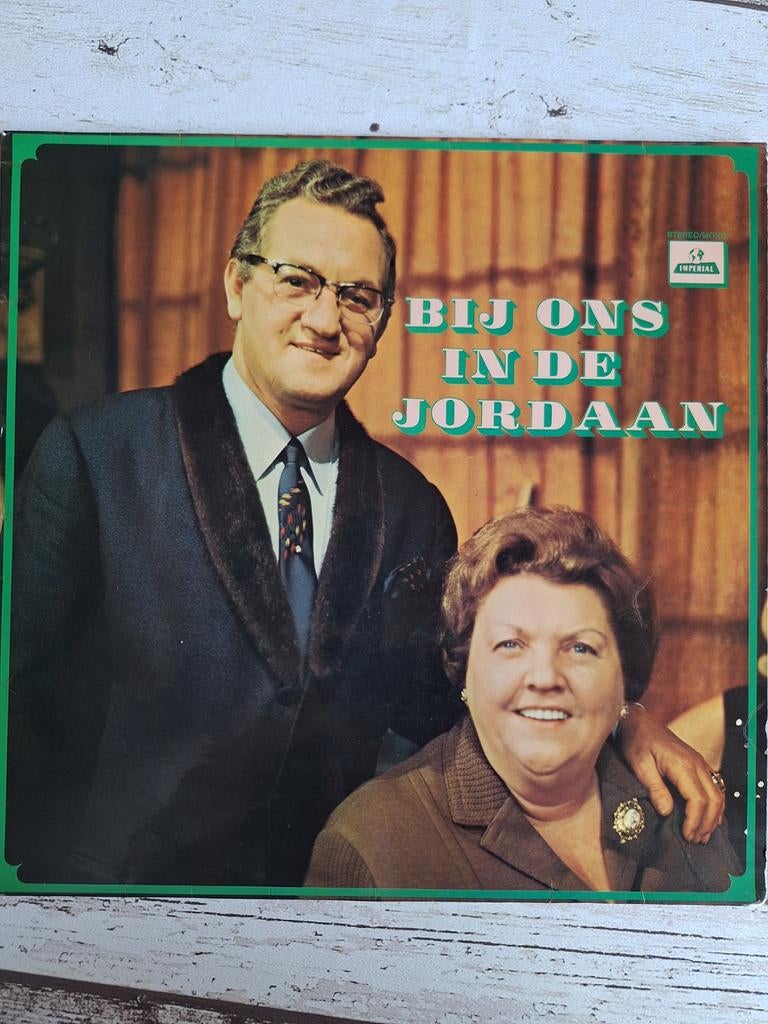 Tante Leen en Johnny Jordaan - Bij ons in de Jordaan LP, Gebruikt, Ophalen of Verzenden, Levenslied of Smartlap, 12 inch