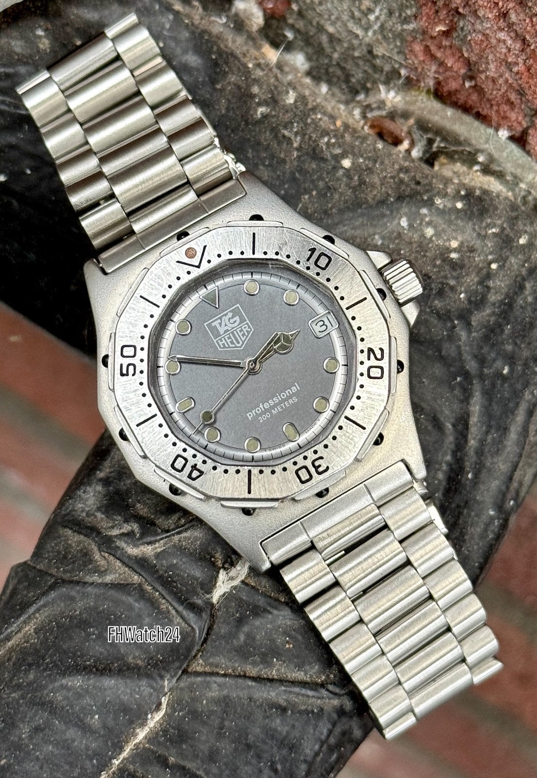 TAG Heuer Professional 3000 932.213. Met doosje., Sieraden, Tassen en Uiterlijk, Horloges | Heren, Staal, TAG Heuer, Gebruikt