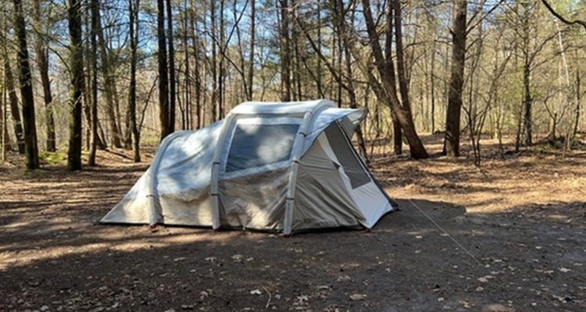 Quechua Decathlon Opblaasbare tent Air 4.1 Fresh Black, Ophalen, Zo goed als nieuw, Tot en met 4