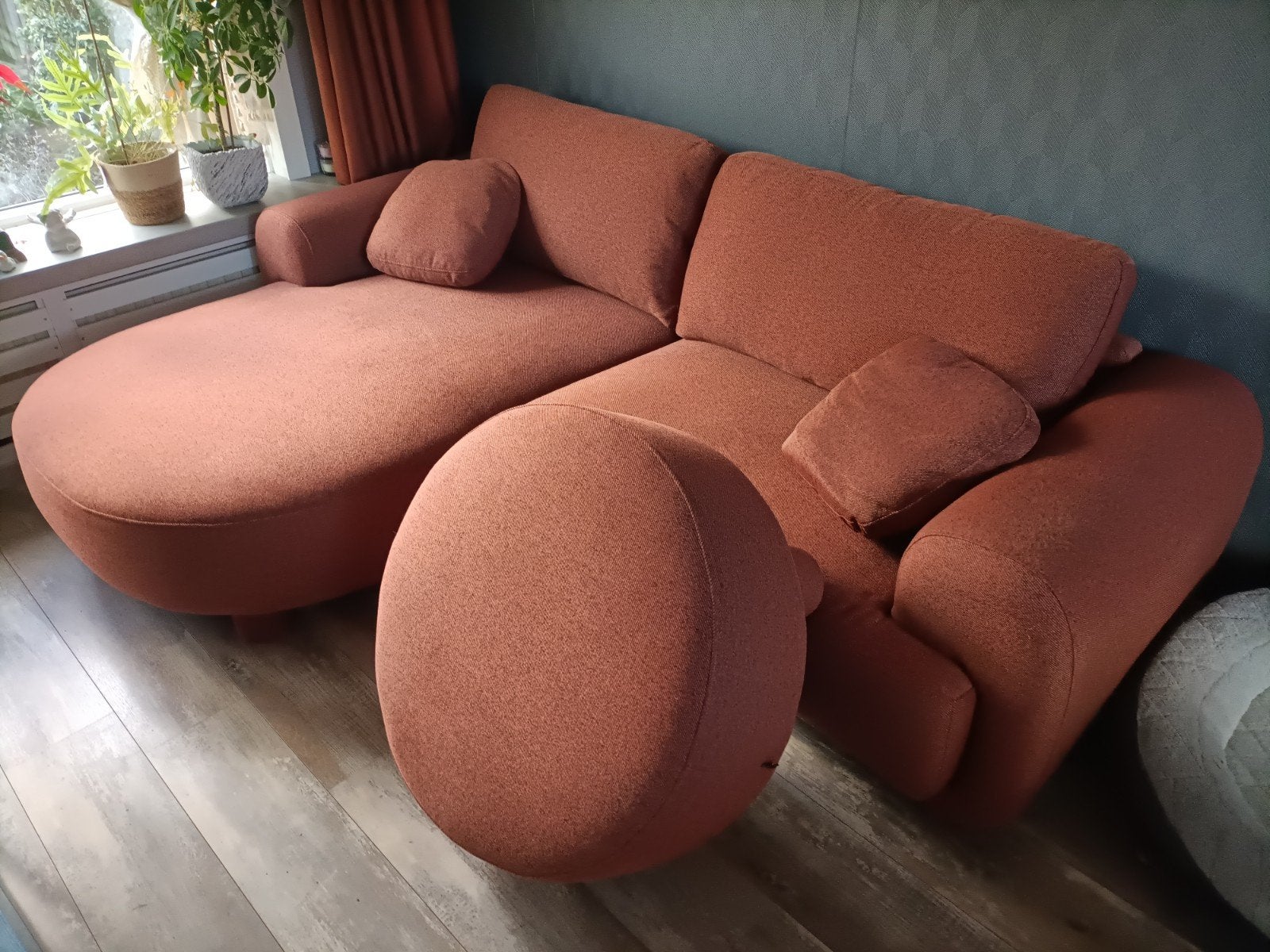 te koop hoekbank, Ophalen, Zo goed als nieuw