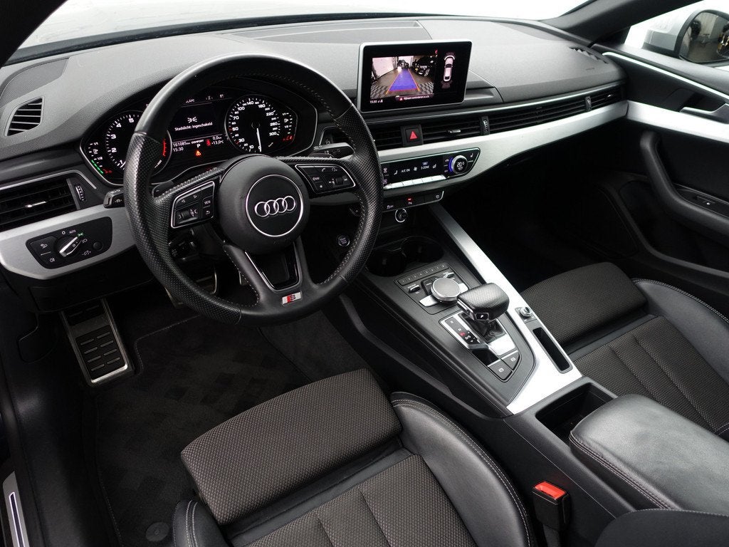 Audi A5 Sportback 2.0 TFSI S Line Black Optic Aut- Memory Se, Auto's, Audi, Gebruikt, 4 cilinders, Blauw, Automatische klimaatregeling
