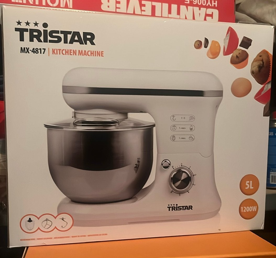Tristar MX-4817 Keukenmachine, 4 liter of meer, Ophalen, Nieuw, 3 snelheden of meer
