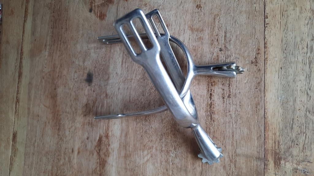 Rvs sporen , kartel wiel, 5 cm, Ophalen of Verzenden, Dressuur