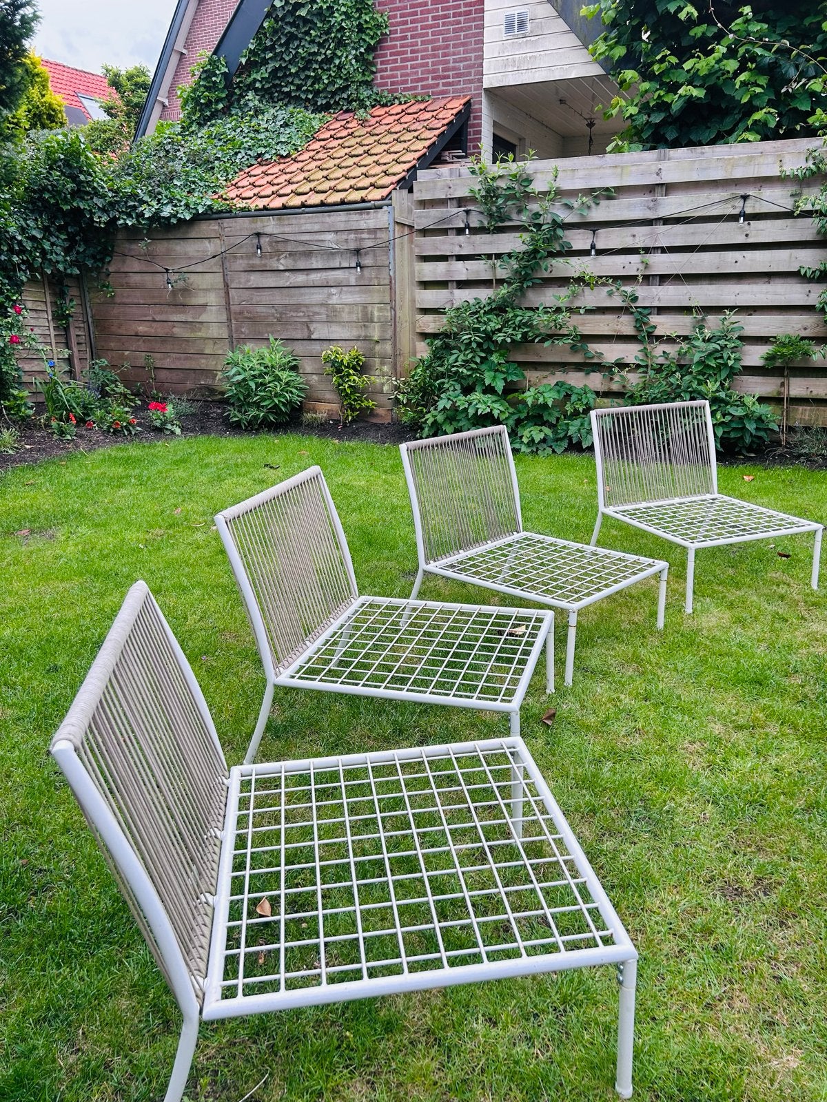4x IKEA SEGERÖN incl. kussens, Ophalen, Gebruikt, Metaal