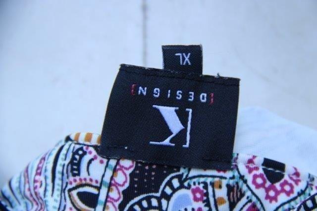 Jurk creme/ gekleurd K- Design mt XL Vaste prijs AANBIEDING, Kleding | Dames, Jurken, K-design, Overige kleuren, Maat 46/48 (XL) of groter