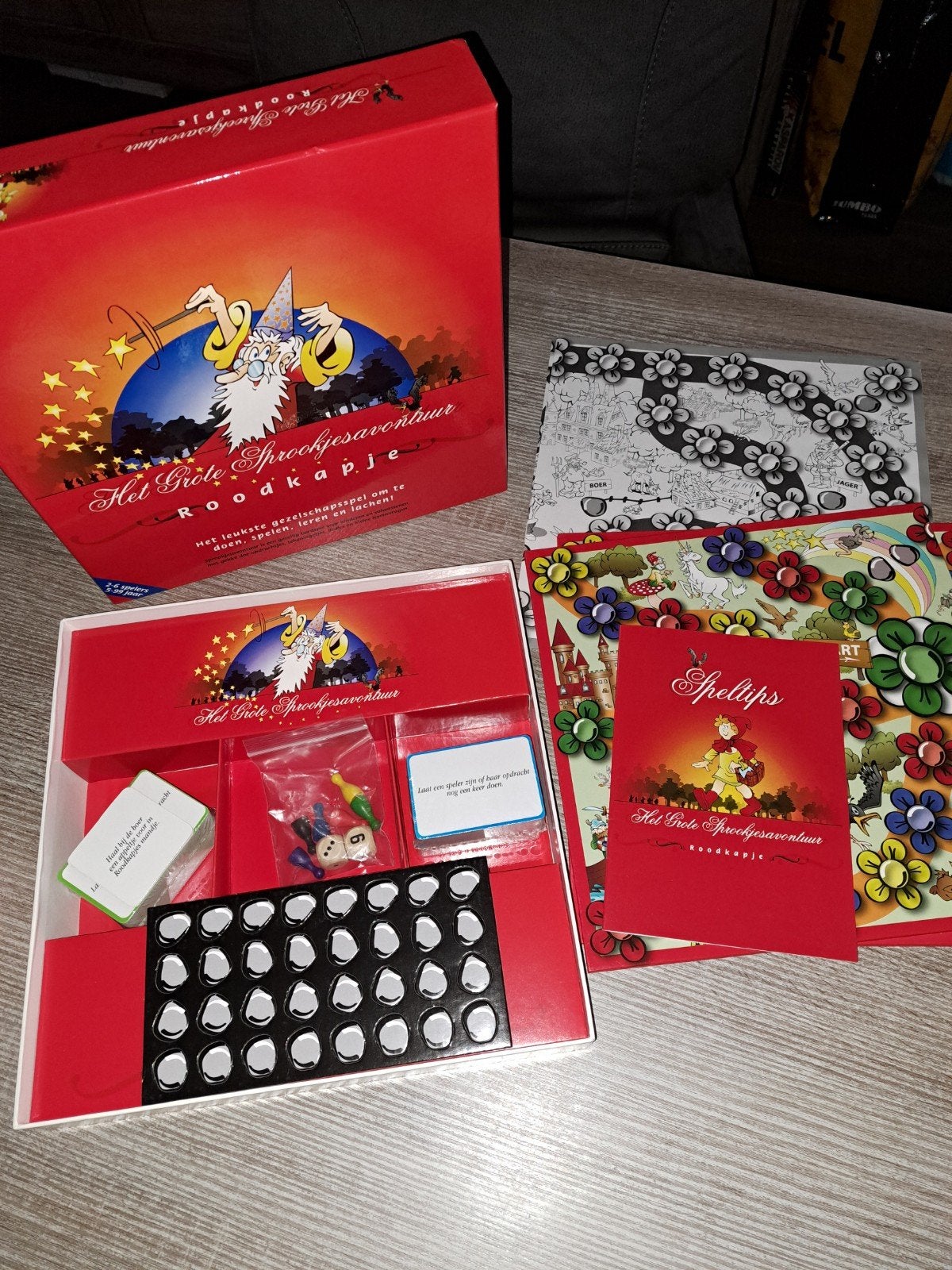 Het Grote Sprookjesavontuur Roodkapje bordspel, Drie of vier spelers, Ophalen of Verzenden, Zo goed als nieuw, Jumbo