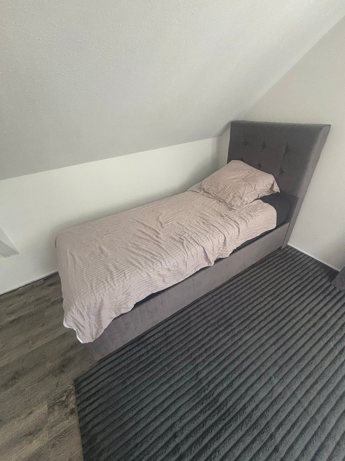 Boxspring 90x200 met opbergruimte, Ophalen, 90 cm, Eenpersoons, Zo goed als nieuw