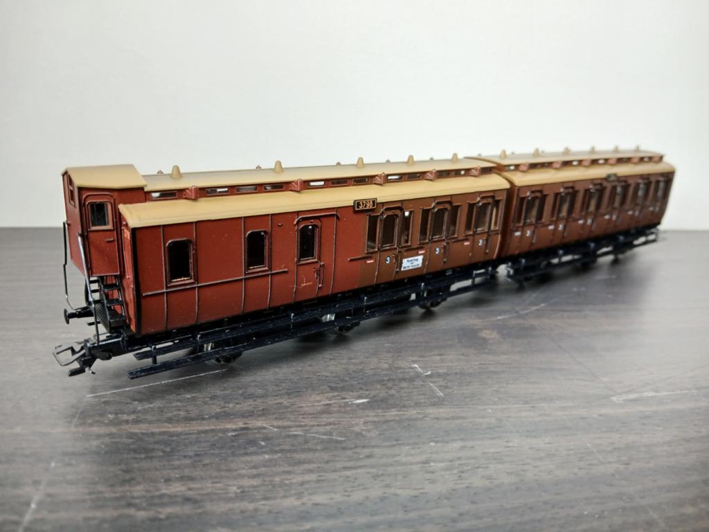 Marklin 4209 - Tweedelig personenrijtuig (3e kl.) KPEV, Ophalen of Verzenden, Nieuw, Wagon, Märklin