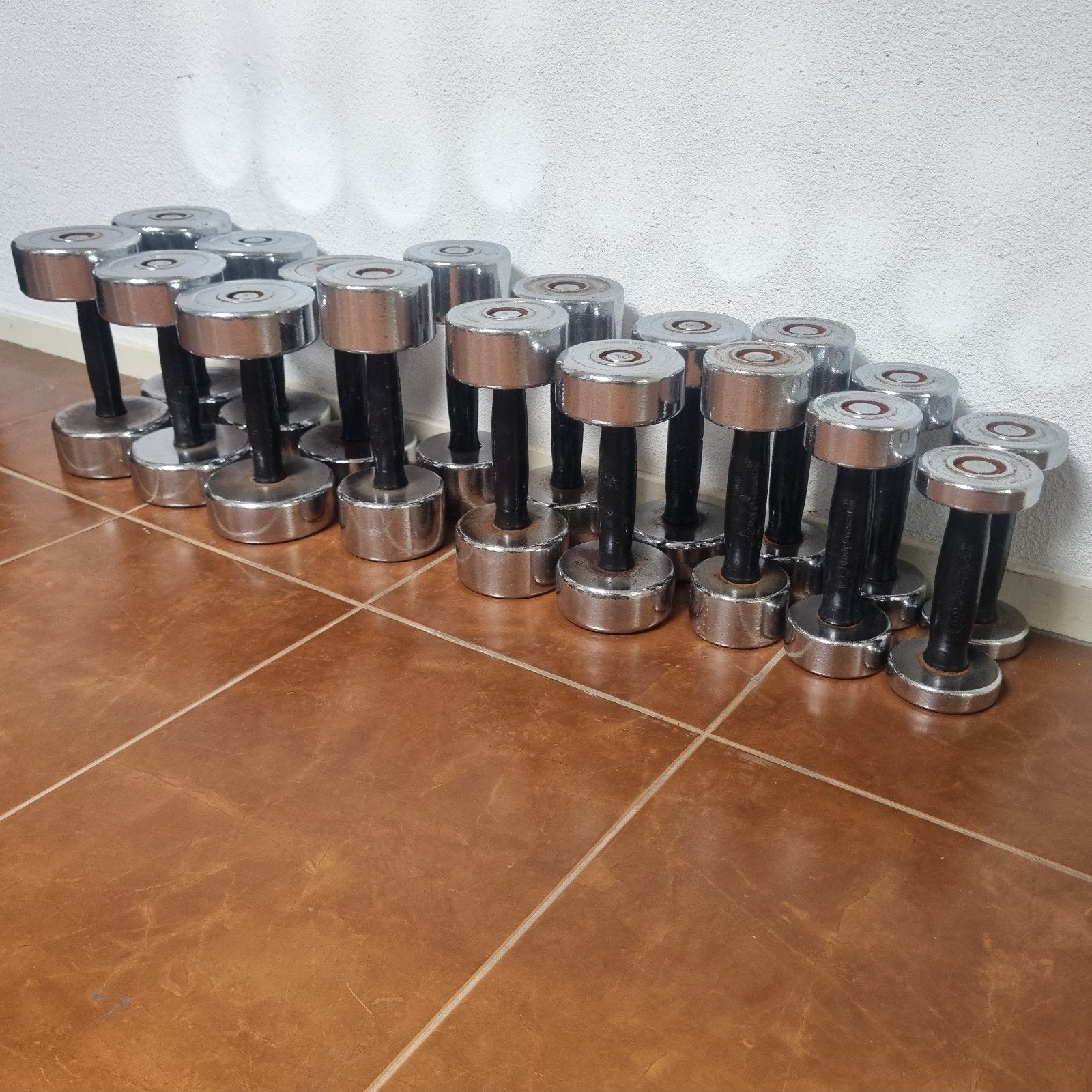Chrome dumbells 2-10kg, Ophalen, Dumbbell