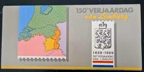 Nederland 1989 herdenkingsuitgave150 jaar Provincie Limburg, Postzegels en Munten, Postzegels | Nederland, Ophalen of Verzenden