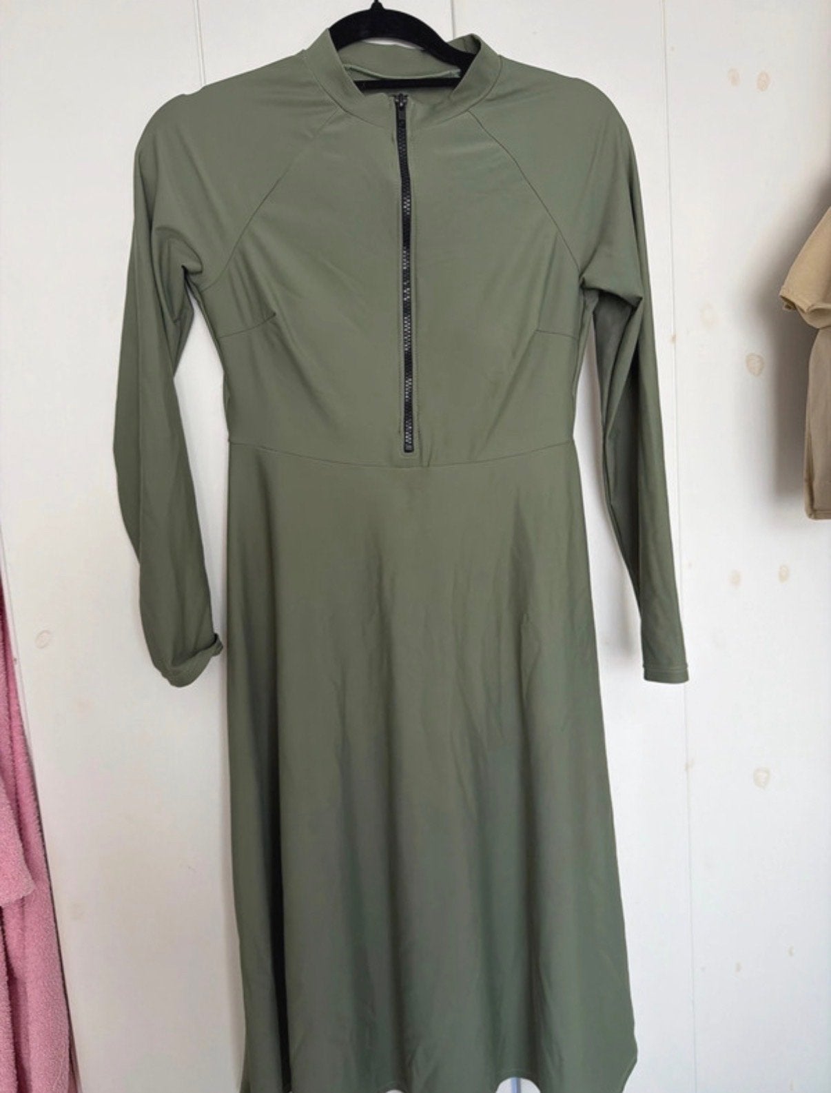 Groene Burkini Zwempak met Lange Mouwen en Broek, Ophalen of Verzenden, Nieuw, Groen, Overige typen