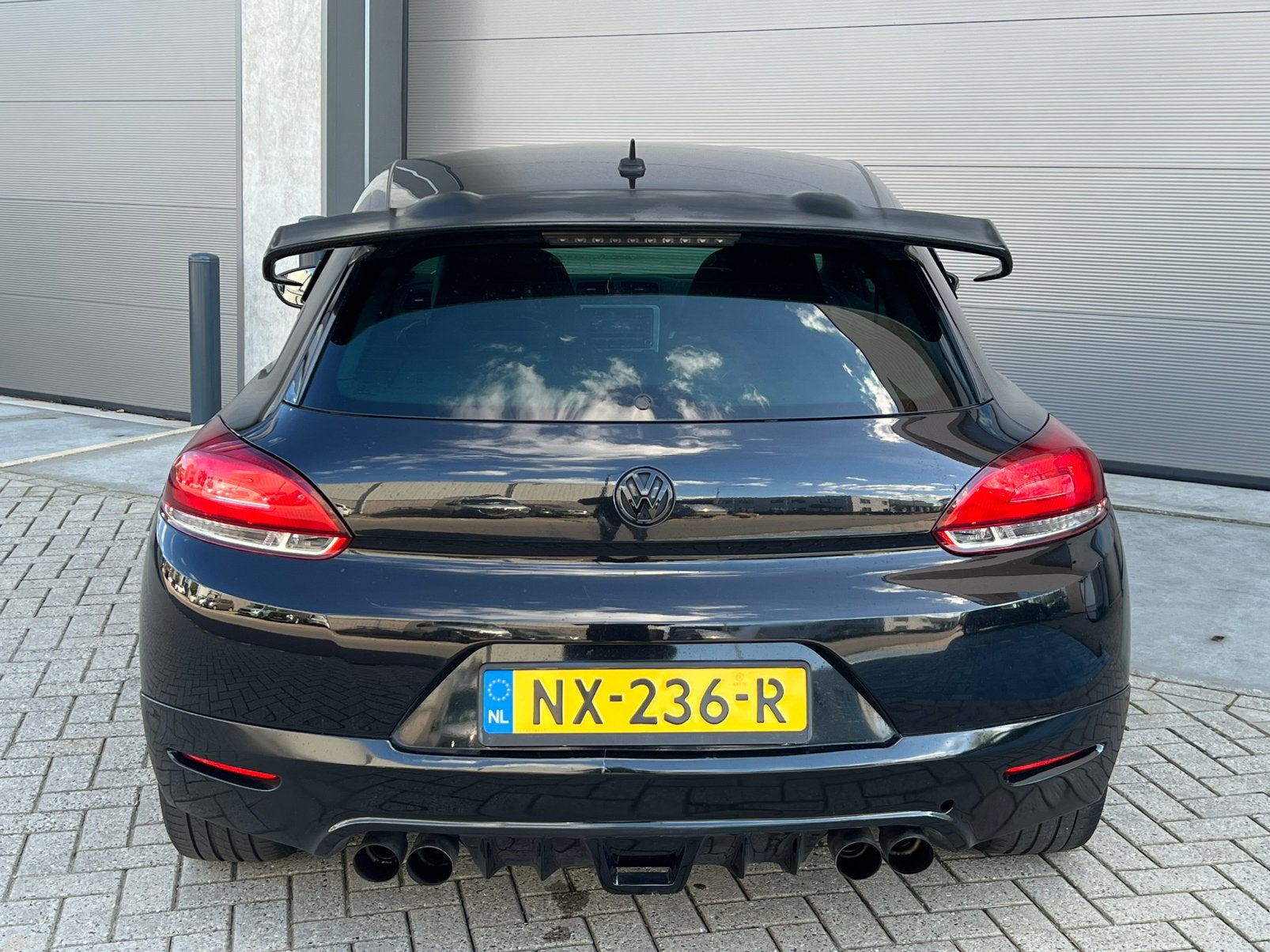 Zwarte Volkswagen Scirocco 1.4 TSI ABT Sportief/BlackLine!, Voorwielaandrijving, Zwart, 4 cilinders, Zwart