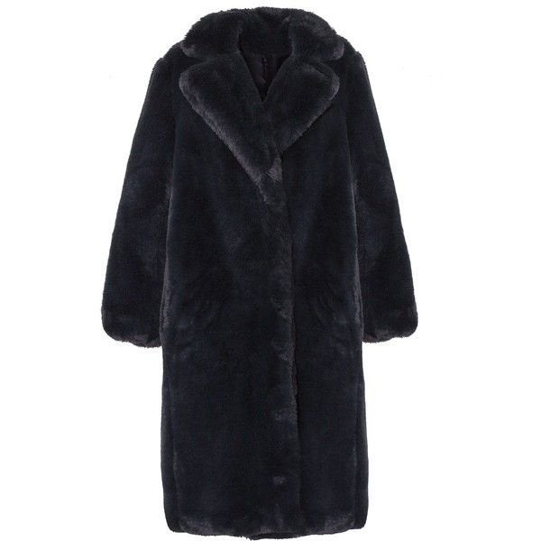 Marccain jas zwart faux fur bontjas, Verzenden, Zo goed als nieuw, Maat 36 (S), Zwart