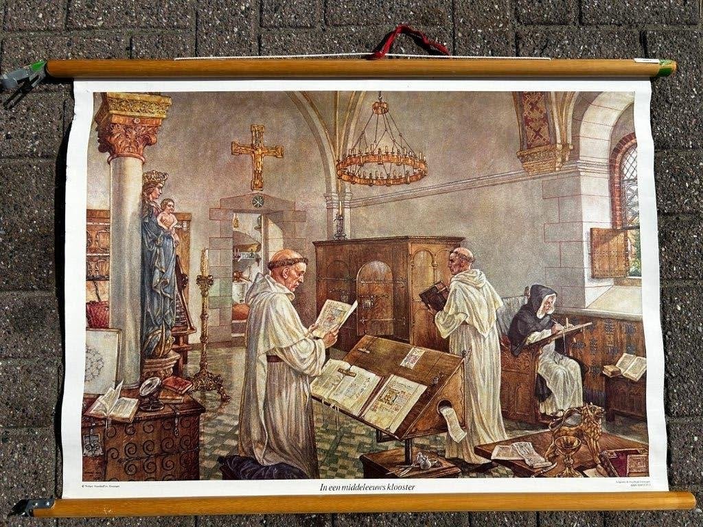 In een middeleeuws klooster, Ophalen of Verzenden, Geschiedenis