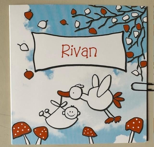 Geboortekaartje Rivan 22-5-2015 , Hallmark, Verzamelen, Geboortekaartjes en Visitekaartjes, Ophalen of Verzenden, 2000 tot heden