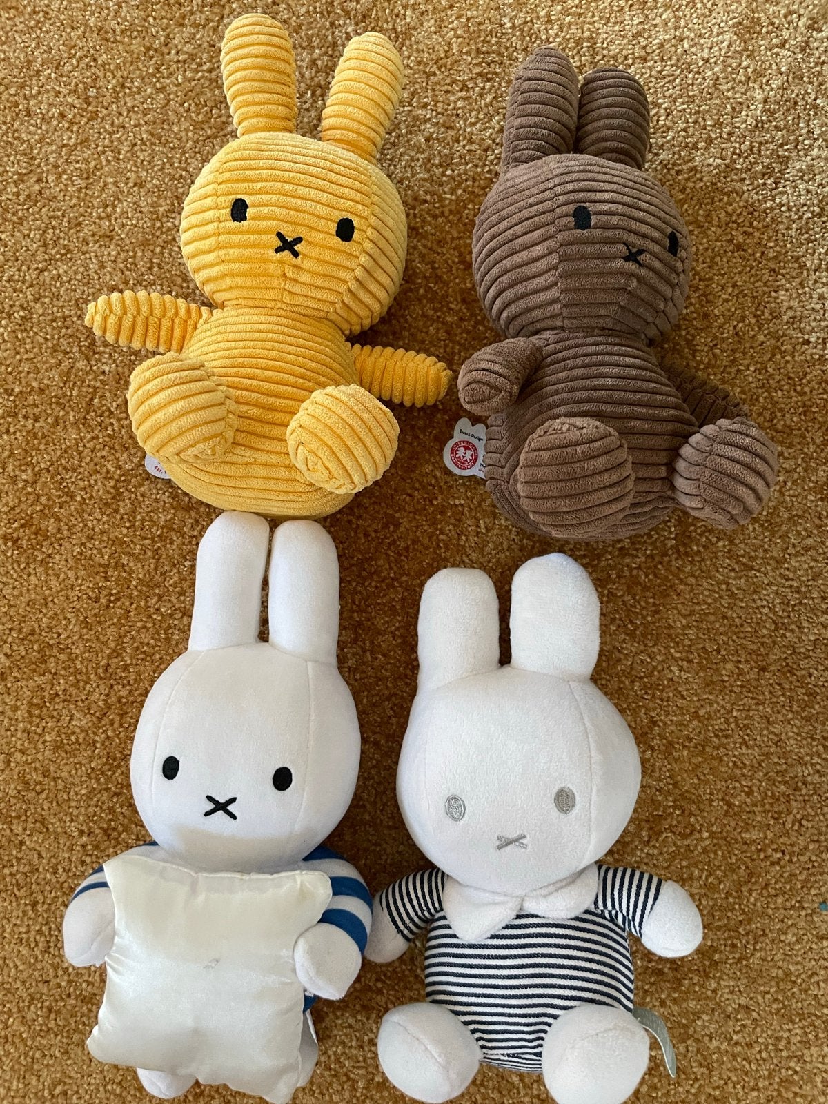 Nijntje knuffels - 4 stuks, diverse kleuren en maten, Overige merken, Konijn, Nijntje, Ophalen of Verzenden