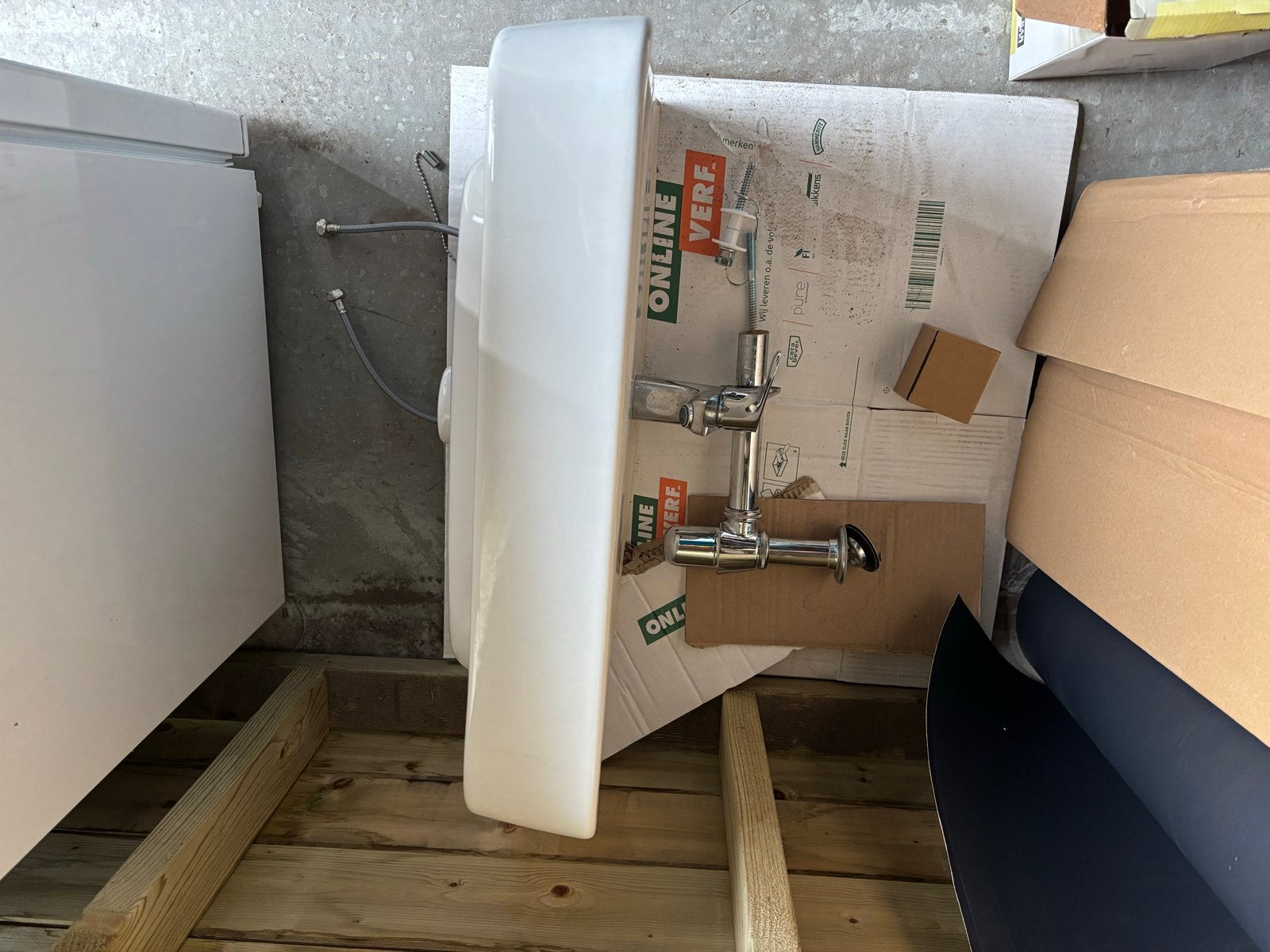 Grohe Wastafel / Wasbak met Kraan & Sifon (Nieuw), Ophalen, Nieuw, 50 tot 100 cm, Minder dan 100 cm