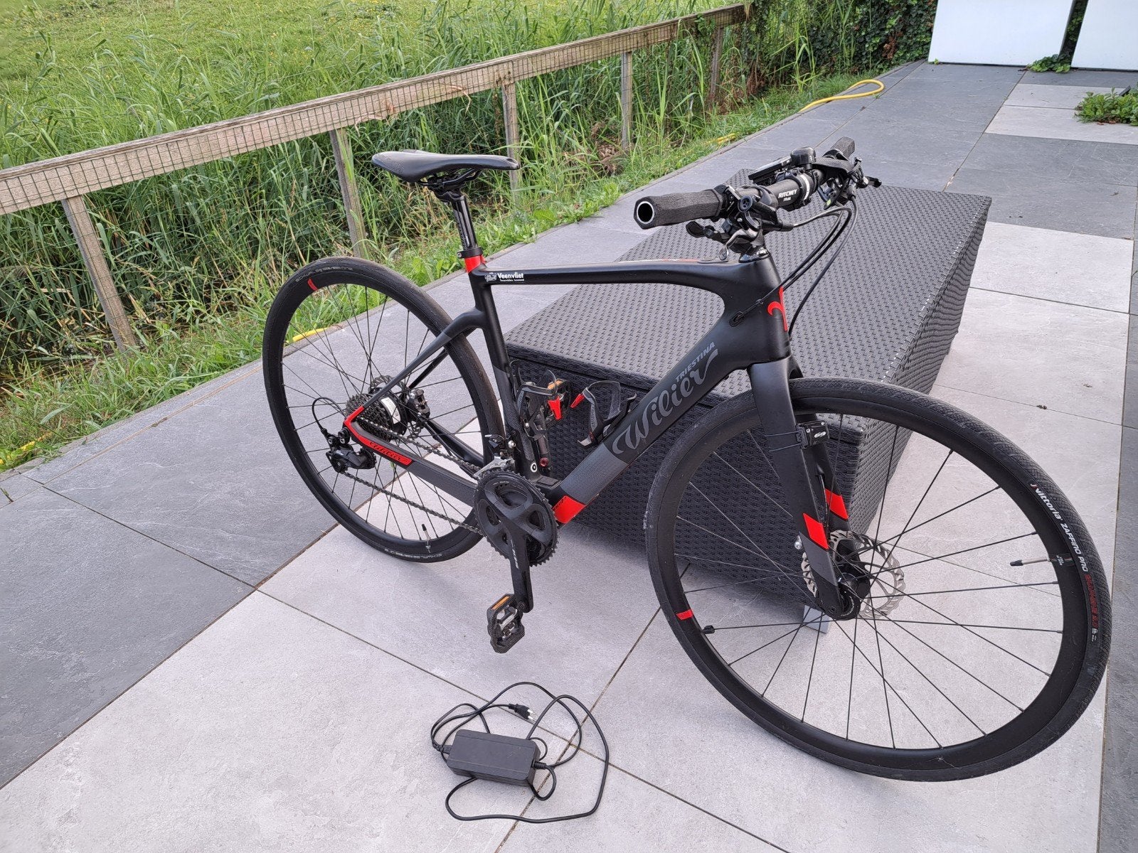 Wilier triestina wielerfiets met elektrische ondersteuning, Ophalen, Gebruikt, Meer dan 20 versnellingen, Overige merken