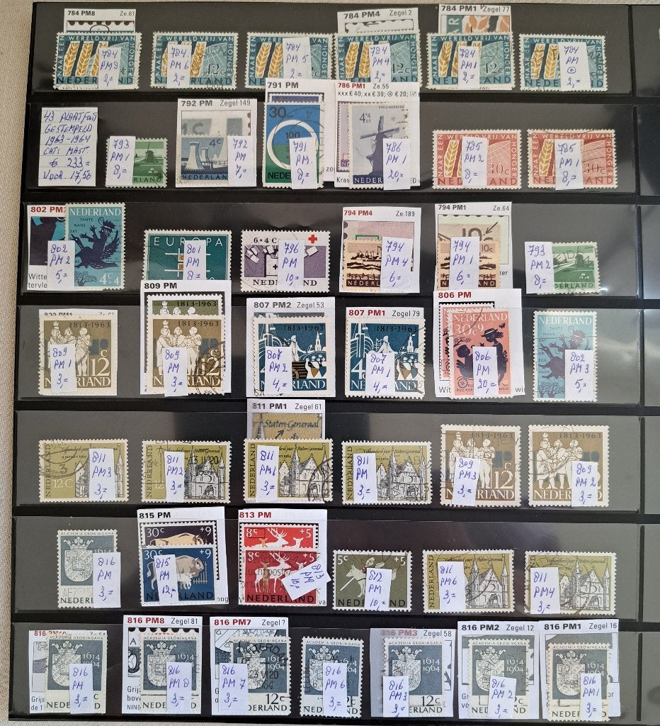 44 plaatfouten 1964/1966 gestempeld, Ophalen of Verzenden, Gestempeld