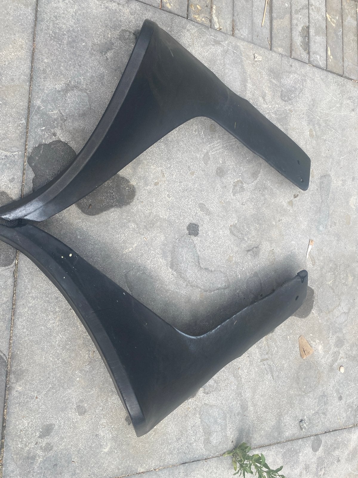 Porsche 924 spatlappen set origineel 477853383 / 477853384, Gebruikt, Ford, Ophalen of Verzenden, Spatbord