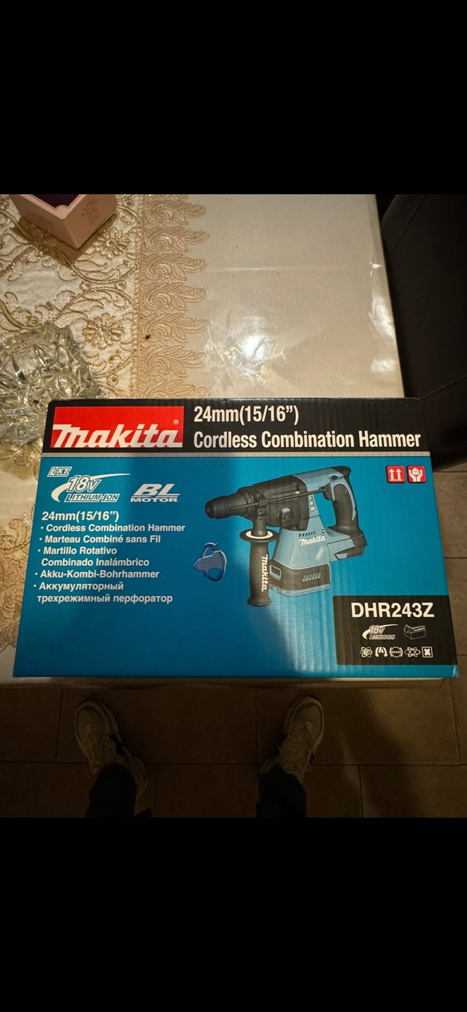 Makita DHR243Z Accu-Kombi-Boorhamer 18V (Body), 600 watt of meer, Boor- en/of Breekhamer, Nieuw, Ophalen of Verzenden