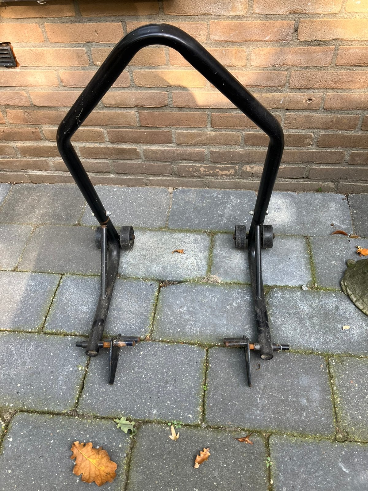 Paddock stand, Ophalen, Gebruikt