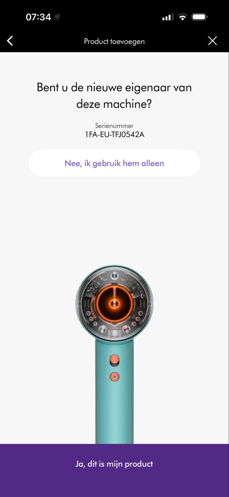 Dyson Supersonic Nural Föhn - Zo goed als nieuw, Ophalen of Verzenden, Zo goed als nieuw, Haarverzorging