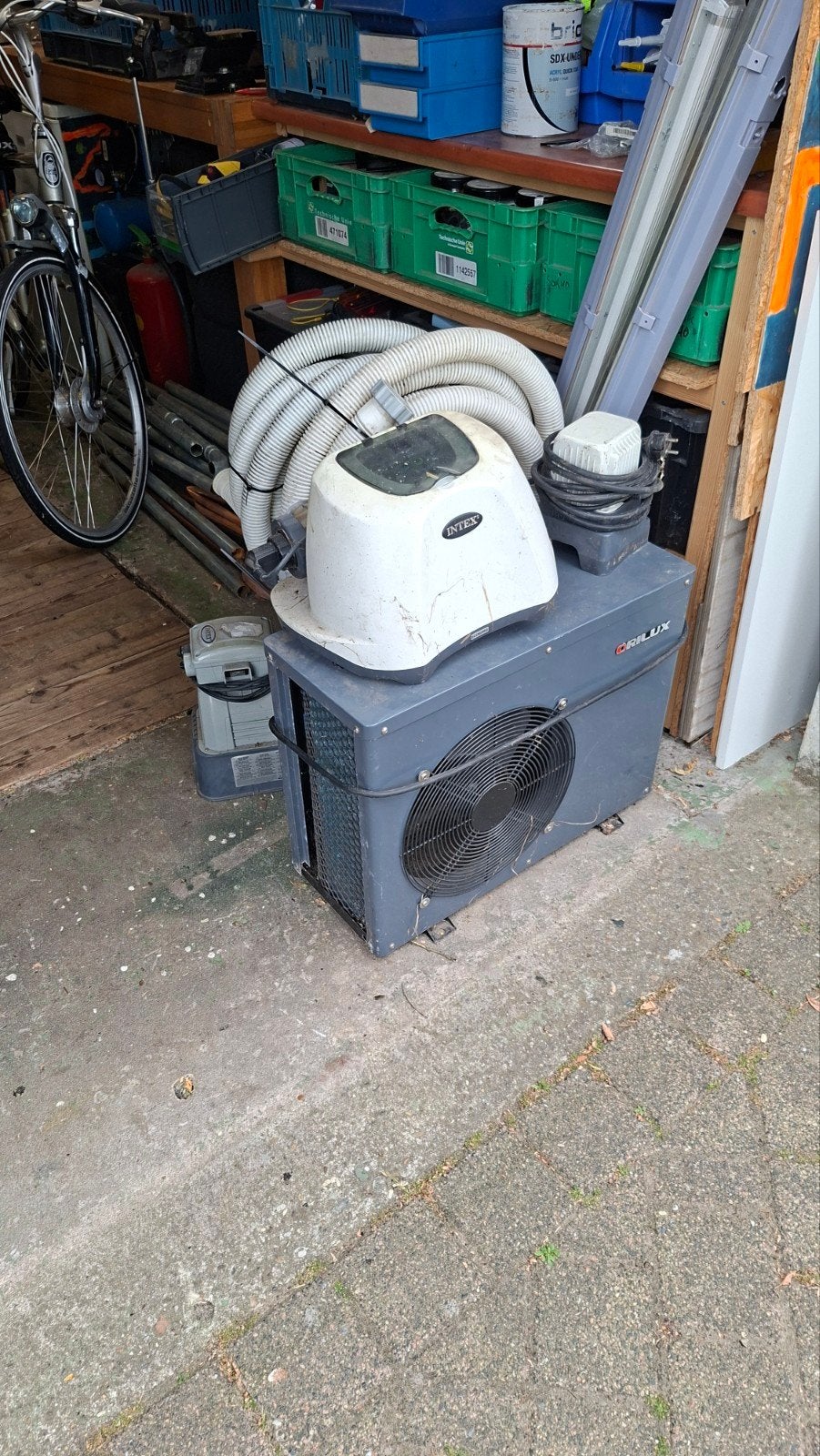 Intex Zwembad Installatie: Pomp, Filter, Verwarming, Tuin en Terras, Zwembad-toebehoren, Ophalen of Verzenden, Gebruikt, Zwembadpomp
