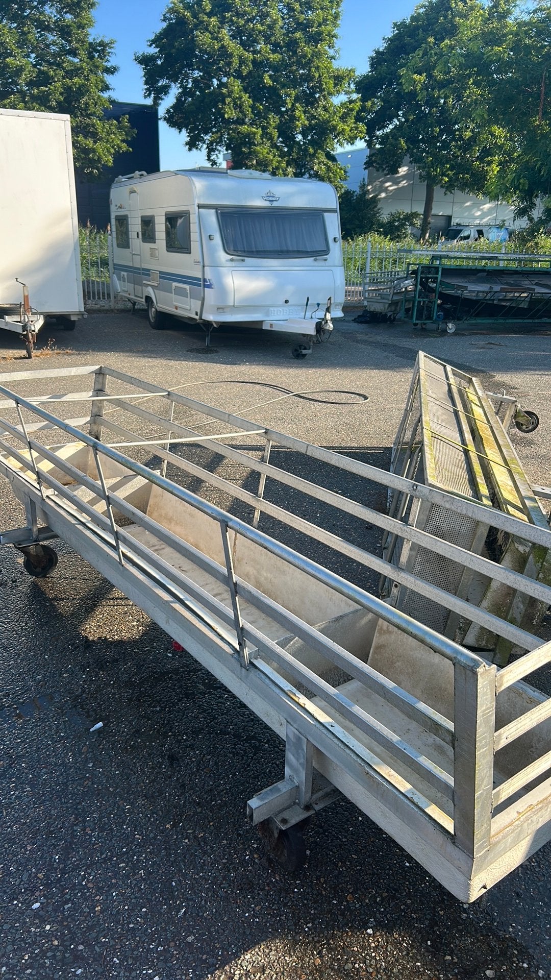 Trogkarren/waterkarren, Tuin en Terras, Kweekspullen, Ophalen, Gebruikt