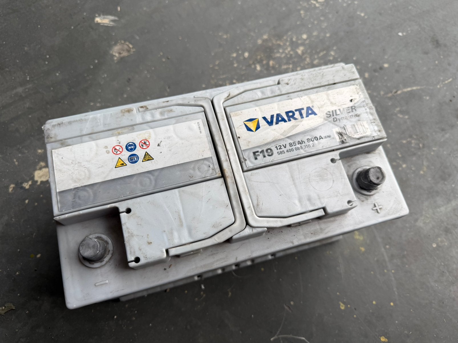 Varta Accu 12V 85Ah 800A Silver Dynamic, Gebruikt, Volkswagen