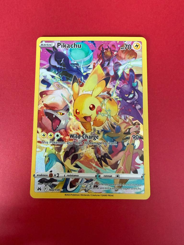 Pikachu 160/159 Pokemon Crown Zenith, Ophalen of Verzenden, Zo goed als nieuw, Losse kaart