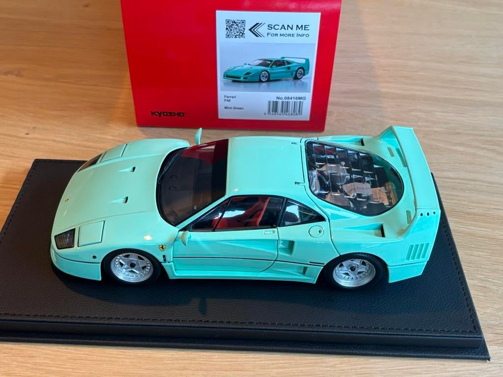 Ferrari F40 Kyosho, Ophalen of Verzenden, Zo goed als nieuw, Auto, Kyosho