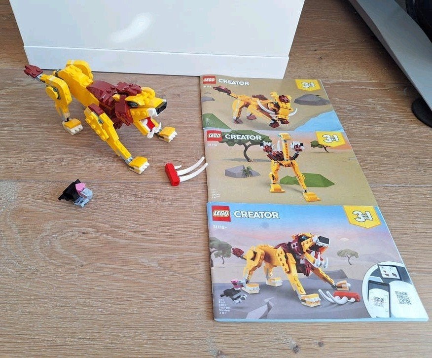 LEGO Creator 31112 Wilde Leeuw 3-in-1, Lego, Compleet, Ophalen of Verzenden, Zo goed als nieuw
