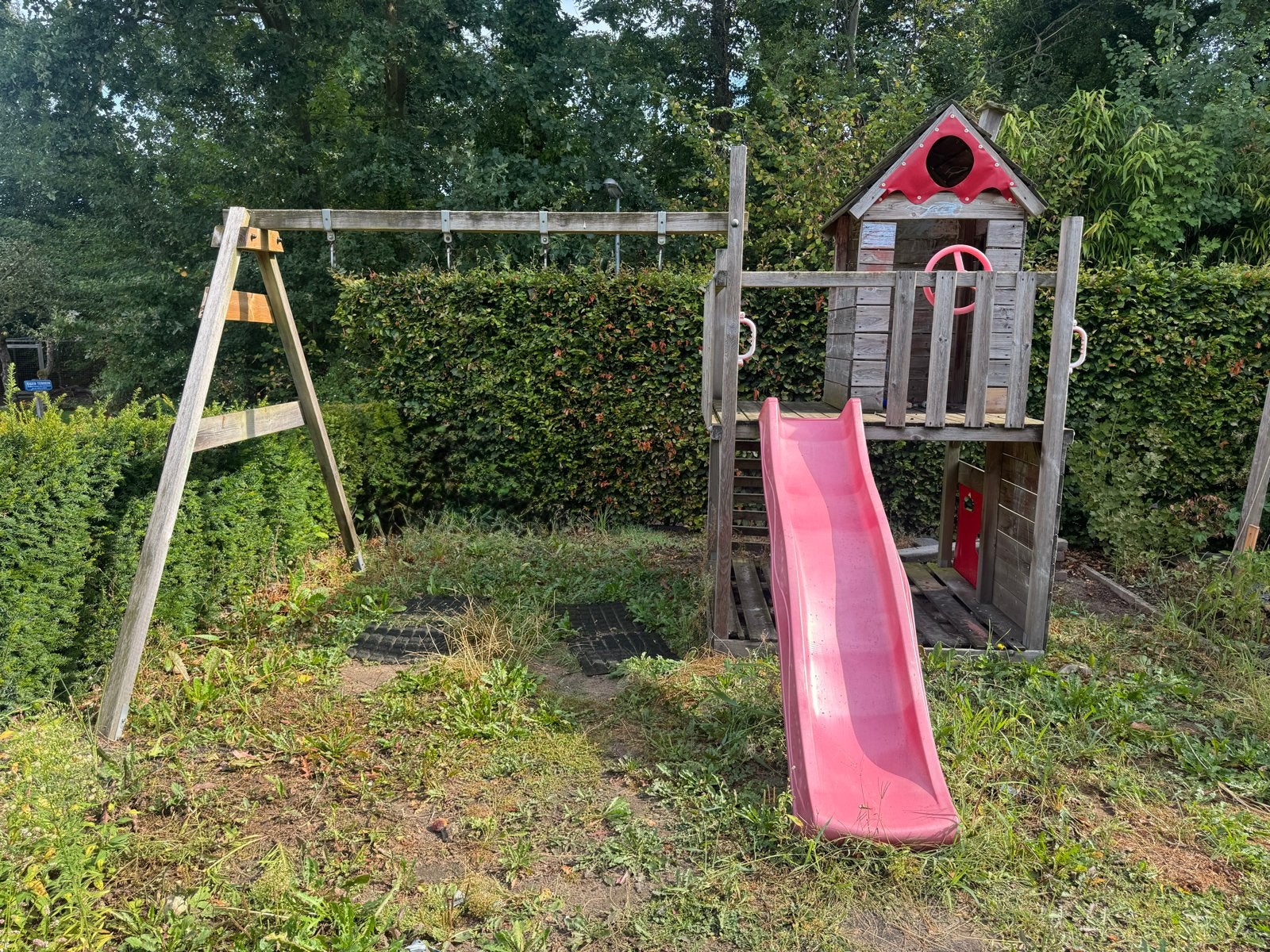 Wicky Smartlodge 120 speeltoestel met schommel en zandbak, Ophalen, Gebruikt, Schommel