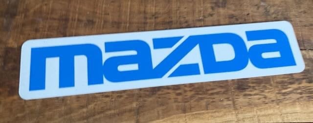 MAZDA  reclamebord  52x11 cm kunststof, Verzamelen, Ophalen of Verzenden, Zo goed als nieuw, Auto's
