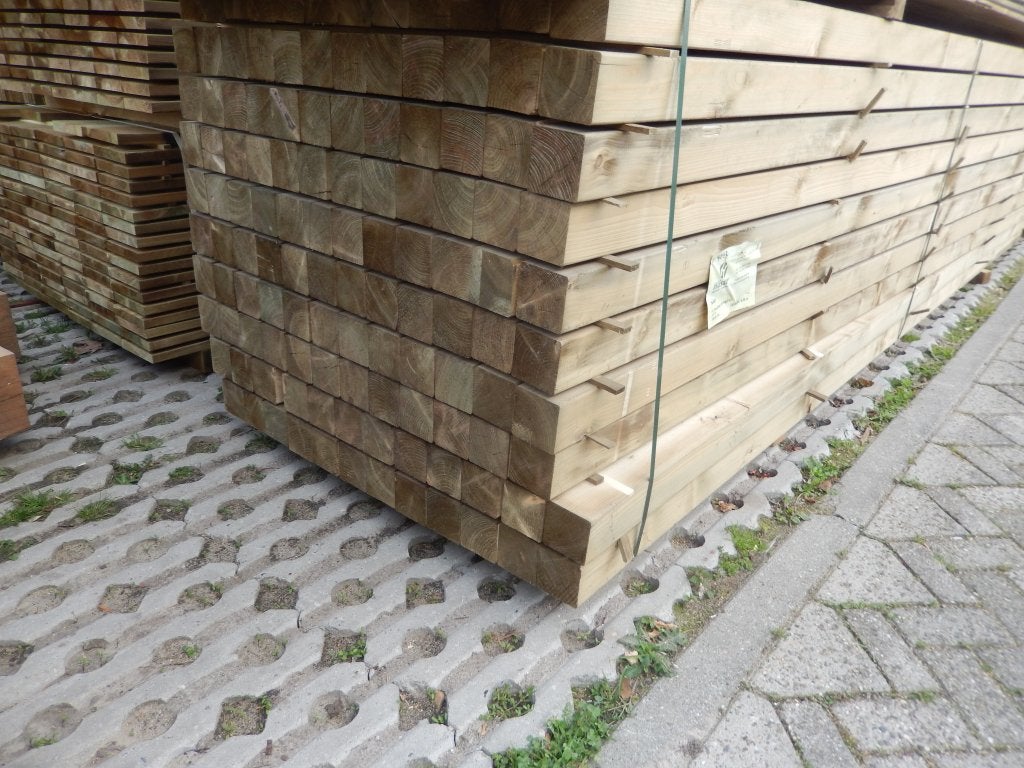 Geimpregneerde palen. Mooi recht!(*), Tuin en Terras, Palen, Balken en Planken, Ophalen of Verzenden, Nieuw