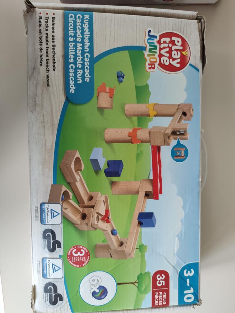 Play tive junior houten knikkerbaan compleet Cascade, Kinderen en Baby's, Ophalen of Verzenden