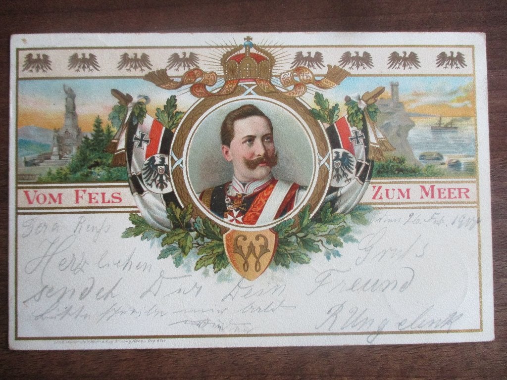 Postkaart Kaiser Wilhelm #3, Verzenden, Landmacht, Duitsland, Foto of Poster